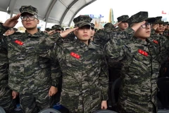 Binh sỹ Hàn Quốc. (Nguồn: AFP/TTXVN)