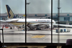 Máy bay của hãng hàng không Singapore Airlines. (Nguồn: AFP/TTXVN)