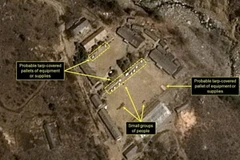 Bãi thử hạt nhân Punggye-ri của Triều Tiên. (Nguồn: 38 North/TTXVN)