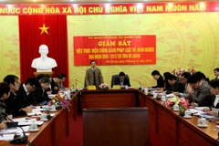 Giám sát công tác xóa đói giảm nghèo tại Hà Giang