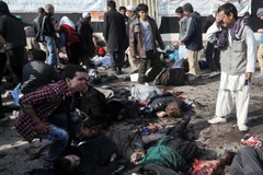 Hiện trường một vụ đánh bom ở Kabul. (Nguồn: AFP/TTXVN)