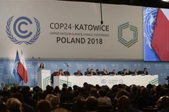 Các đại biểu tại Hội nghị Liên hợp quốc về biến đổi khí hậu năm 2018 (COP24) ở thành phố Katowice, Ba Lan, ngày 4/12/2018. (Nguồn: THX/TTXVN) 