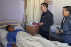 Lúc xảy ra vụ việc, trên xe có tổng cộng 15 người mang quốc tịch Việt Nam. (Nguồn: Vietnam+) 