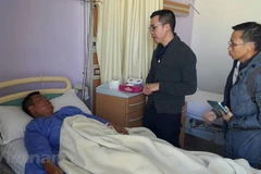 Lúc xảy ra vụ việc, trên xe có tổng cộng 15 người mang quốc tịch Việt Nam. (Nguồn: Vietnam+) 