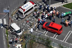 Hiện trường vụ tai nạn. (Nguồn: mainichi.jp) 