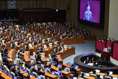 Toàn cảnh một phiên họp Quốc hội Hàn Quốc ở Seoul. (Nguồn: AFP/TTXVN)