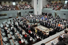 Toàn cảnh một phiên họp Quốc hội Australia ở Canberra. (Nguồn: AFP/TTXVN)