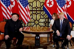 Tổng thống Donald Trump và nhà lãnh đạo Triều Tiên Kim Jong-un. (Nguồn: TTXVN) 