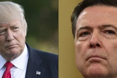 Tổng thống Mỹ Donald Trump (trái) và cựu Giám đốc FBI James Comey (phải). (Nguồn: AFP/TTXVN)