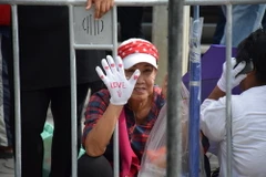 Hình ảnh bên ngoài Tòa án xét xử cựu Thủ tướng Yingluck Shinawatra