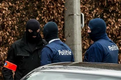 Cảnh sát Bỉ trong một chiến dịch truy quét khủng bố. (Nguồn: AFP/TTXVN) 