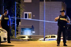 Cảnh sát Croatia tại hiện trường vụ xả súng. (Nguồn: Yahoo News) 