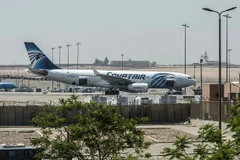 Máy bay của Hãng hàng không Ai Cập EgyptAir tại sân bay quốc tế Cairo. (Nguồn: AFP/TTXVN