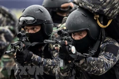 Cảnh sát Malaysia. (Nguồn: AEPA/TTXVN) 