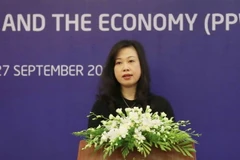 Bà Đào Hồng Lan, Thứ trưởng Bộ Lao động-Thương binh và Xã hội, làm Ủy viên Ủy ban Quốc gia phòng, chống AIDS và phòng, chống tệ nạn ma túy, mại dâm. (Ảnh: Phương Hoa/TTXVN)