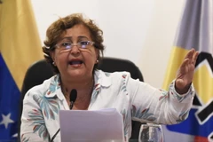 Chủ tịch Hội đồng bầu cử quốc gia Venezuela (CNE) Tibisay Lucena. (Nguồn: AFP/TTXVN)