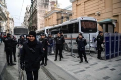 Cảnh sát Thổ Nhĩ Kỳ tuần tra tại Istanbul. (Nguồn: AFP/TTXVN)