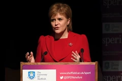 Thủ hiến Scotland Nicola Sturgeon. (Nguồn: AFP/TTXVN)