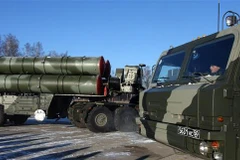 Hệ thống S-400 Triumph trong một cuộc diễn tập tại Elektrostal, ngoại ô Moskva, Nga. (Nguồn: AFP/TTXVN) 
