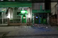 Một máy ATM bị phá hủy trong vụ đánh bom ở tỉnh Pattani ngày 20/5. (Nguồn: THX/TTXVN)
