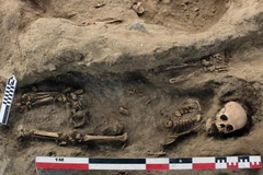 Ngôi mộ cổ có niên đại từ 1.200-1.450 năm. (Nguồn: AFP/Getty Images) 