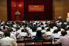 Quang cảnh một hội nghị tại Kiên Giang. (Ảnh: Lê Huy Hải/TTXVN)