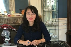 Tham tán thương mại Đại sứ quán Việt Nam tại Pháp Nguyễn Quỳnh Anh. (Ảnh: Bích Hà/Vietnam+)