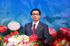 Phó Thủ tướng Vũ Đức Đam, Chủ tịch Hội đồng Chỉ đạo biên soạn bách khoa toàn thư Việt Nam. (Ảnh: Quý Trung/TTXVN)