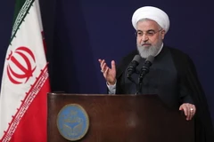 Tổng thống Iran Hassan Rouhani (giữa). (Nguồn: AFP/TTXVN) 