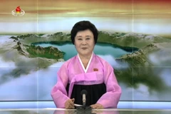 Một bản tin của Đài truyền hình Trung ương Triều Tiên. (Nguồn: Yonhap/TTXVN)