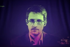 Edward Snowden phát biểu với các quan chức châu Âu tại một hội nghị trực tuyến ở Strasbourg, miền Đông Pháp ngày 24/6. (Nguồn: AFP/TTXVN)
