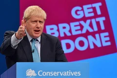 Thủ tướng Anh Boris Johnson phát biểu tại Hội nghị thường niên của đảng Bảo thủ ở thành phố Manchester ngày 2/10/2019. (Nguồn: AFP/TTXVN) 