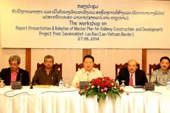 Quang cảnh buổi họp báo. (Ảnh: Hoàng Chương/Vietnam+)