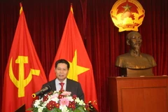 Đại sứ Lê Quý Quỳnh phát biểu tại cuộc gặp gỡ đại sứ các nước tại Malaysia kiêm nhiệm Việt Nam tối 14/12. (Ảnh: Hà Ngọc/Vietnam+) 