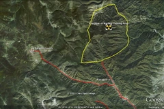 ​Bãi thử hạt nhân Pyunggye-ri của Triều Tiên. (Nguồn: 38 North.Org/TTXVN)