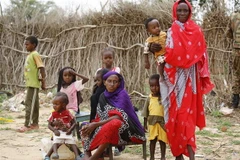 Người dân Nam Sudan tại trại tị nạn Al-Nimir, Đông Darfur, Sudan ngày 15/8/2018. (Nguồn: AFP/TTXVN) 
