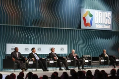 Lãnh đạo các nước tham dự Hội nghị thượng đỉnh BRICS ở Brasilia, Brazil ngày 13/11/2019. (Nguồn: AFP/TTXVN) 