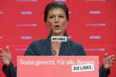 Trưởng đoàn nghị sỹ đảng Cánh tả ở Quốc hội Đức Sahra Wagenknecht. (Nguồn: EPA/TTXVN)