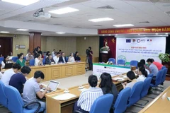 Quang cảnh buổi họp báo. (Ảnh: Văn Điệp/TTXVN) 