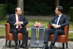 Thủ tướng Nguyễn Xuân Phúc hội đàm với Thủ tướng Vương quốc Hà Lan Mark Rutte. (Ảnh: Thống Nhất/TTXVN)