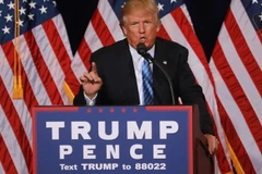 Ứng cử viên Tổng thống Mỹ Donald Trump phát biểu trong chiến dịch tranh cử tại bang Arizona ngày 31/8. (Nguồn: AFP/TTXVN)