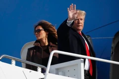 Tổng thống Donald Trump và Đệ nhất phu nhân Melania Trump. (Nguồn: AP) 