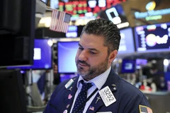 Giao dịch viên tại Sàn giao dịch chứng khoán New York, Mỹ, ngày 13/5/2019. (Nguồn: THX/TTXVN) 