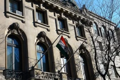 Tòa nhà Tổng lãnh sự Ấn Độ tại thành phố New York ngày 18/12/2013. (Nguồn: AFP/TTXVN)