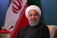 Tổng thống Hassan Rouhani phát biểu tại Hyderabad, ngày 15/2. (Nguồn: AFP/TTXVN)
