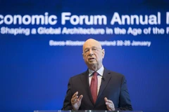 Người sáng lập và Chủ tịch điều hành WEF Klaus Schwab phát biểu trong cuộc họp báo tại Geneva (Thụy Sĩ) ngày 15/1/2019. (Nguồn: THX/TTXVN) 
