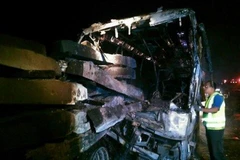 Hiện trường vụ tai nạn. (Nguồn: jornada.unam.mx)