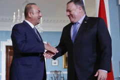 Ngoại trưởng Mỹ Mike Pompeo đã gặp người đồng cấp Thổ Nhĩ Kỳ Mevlut Cavusoglu. (Nguồn: AP) 