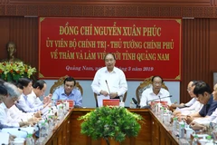 Thủ tướng Nguyễn Xuân Phúc phát biểu. (Ảnh: Thống Nhất/TTXVN) 