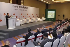 Phó Thủ tướng Trịnh Đình Dũng phát biểu tại Diễn đàn. (Ảnh: Lâm Khánh/TTXVN)